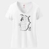Women's Perfect T Cotton V Neck T Shirt Thumbnail
