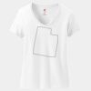 Ladies Perfect T Cotton V Neck T Shirt Thumbnail