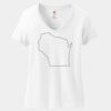 Women's Perfect T Cotton V Neck T Shirt Thumbnail