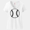 Women's Perfect T Cotton V Neck T Shirt Thumbnail