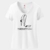 Women's Perfect T Cotton V Neck T Shirt Thumbnail