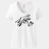 Women's Perfect T Cotton V Neck T Shirt Thumbnail