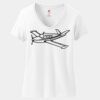 Women's Perfect T Cotton V Neck T Shirt Thumbnail
