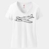 Women's Perfect T Cotton V Neck T Shirt Thumbnail