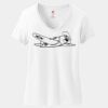 Women's Perfect T Cotton V Neck T Shirt Thumbnail