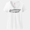 Women's Perfect T Cotton V Neck T Shirt Thumbnail