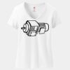 Women's Perfect T Cotton V Neck T Shirt Thumbnail