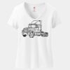 Women's Perfect T Cotton V Neck T Shirt Thumbnail
