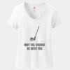 Women's Perfect T Cotton V Neck T Shirt Thumbnail